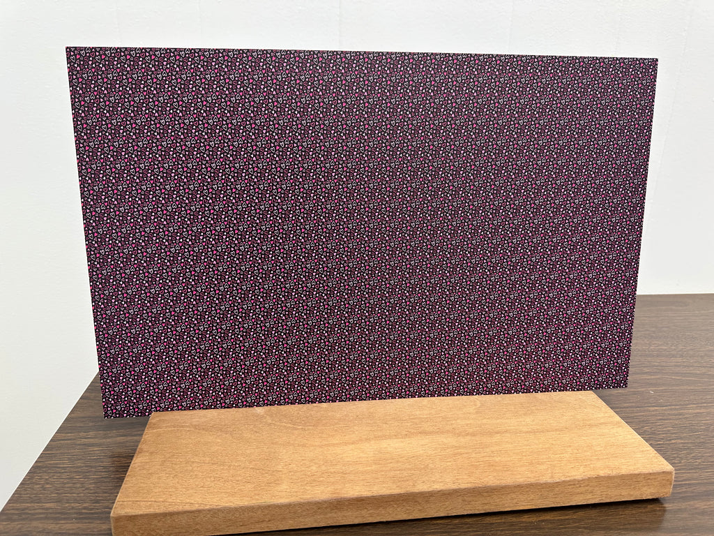 PatternPly® Full Coverage Micro Pink Hearts with Black Background product photo 4