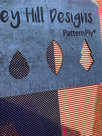 PatternPly® Scattered Micro US Flag sheet showing the pattern