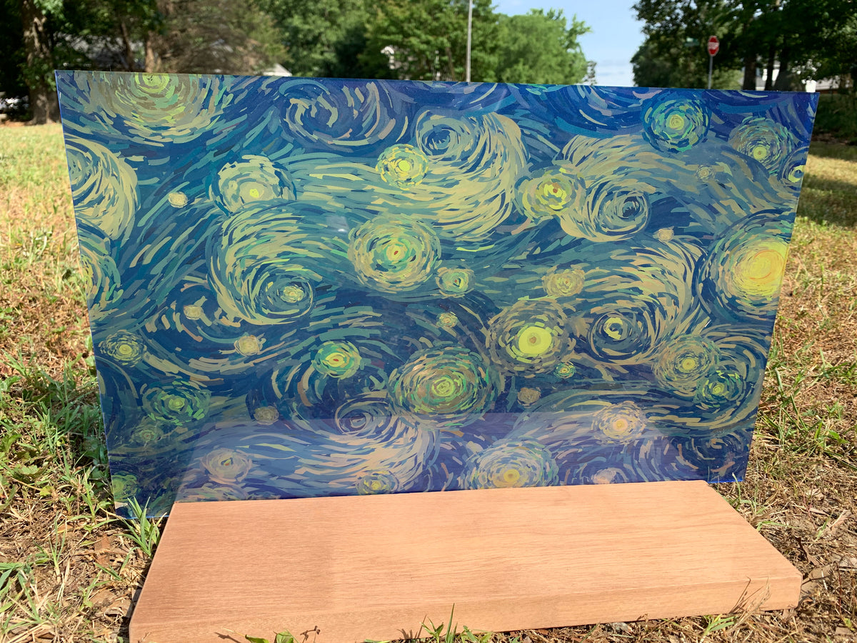 PatternPly® Transparent Starry Swirls sheet showing the pattern
