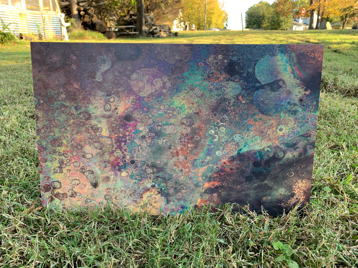 PatternPly® Full Coverage Oil Slick sheet showing the pattern