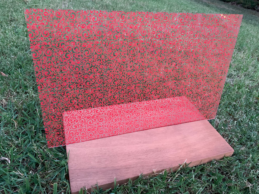 PatternPly® Scattered Red Christmas Scrolls product photo 2