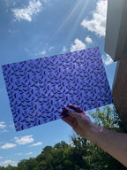 PatternPly® Transparent Purple Halloween sheet showing the pattern