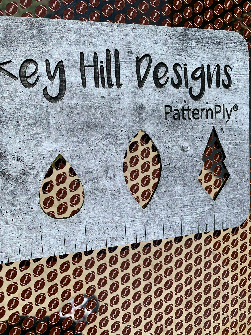PatternPly® Scattered Micro Footballs sheet showing the pattern