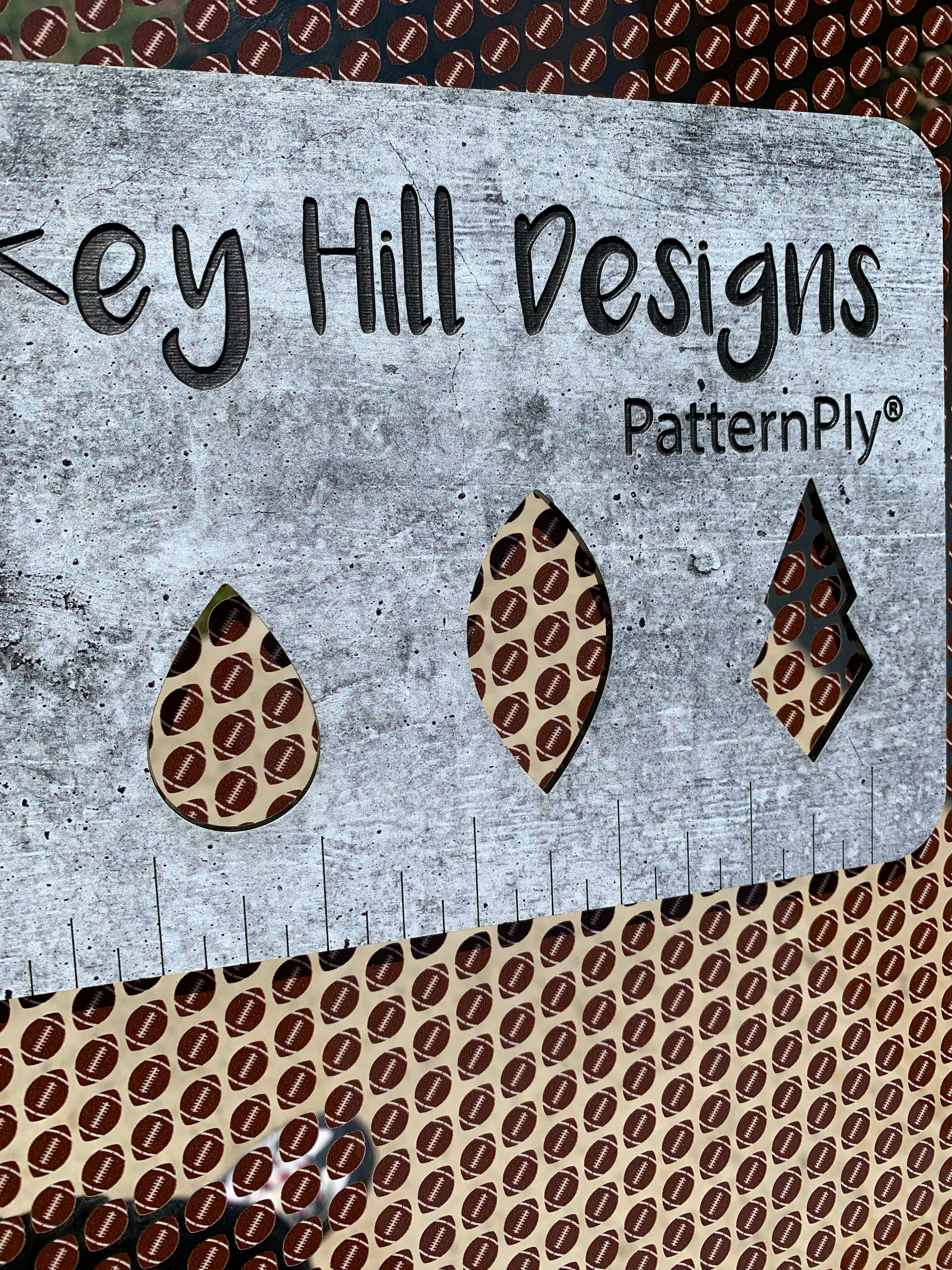 PatternPly® Scattered Micro Footballs sheet showing the pattern