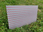 PatternPly® Full Coverage Maroon, Silver, and White Chevron product photo 3