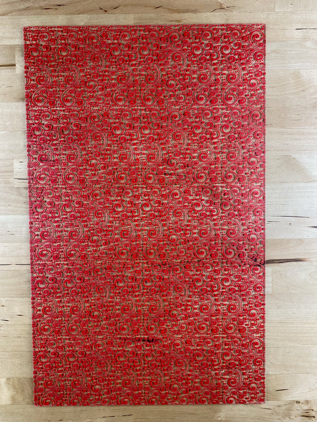 PatternPly® Scattered Red Christmas Scrolls product photo 3