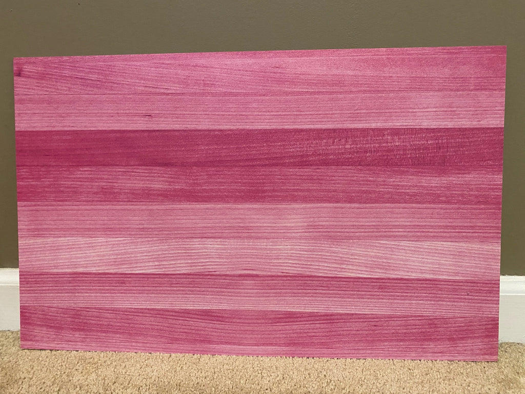 PatternPly® Full Coverage Pink Wood sheet showing the pattern