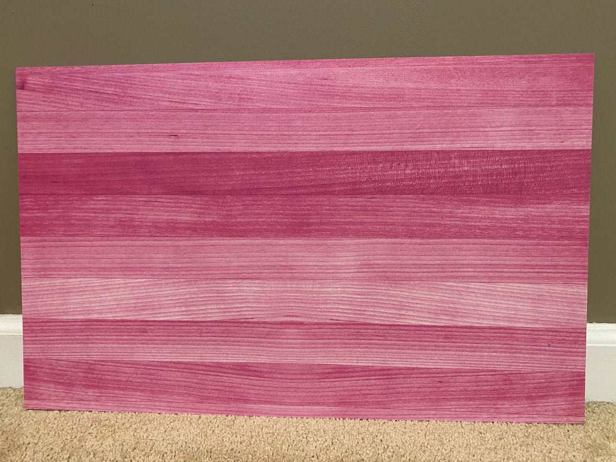 PatternPly® Full Coverage Pink Wood sheet showing the pattern