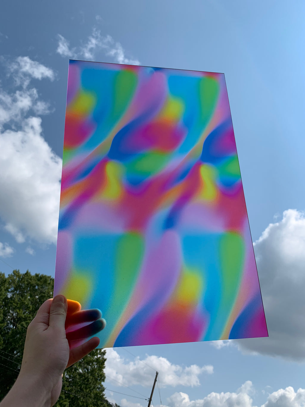 PatternPly® Transparent Air Brush Rainbow product photo 2