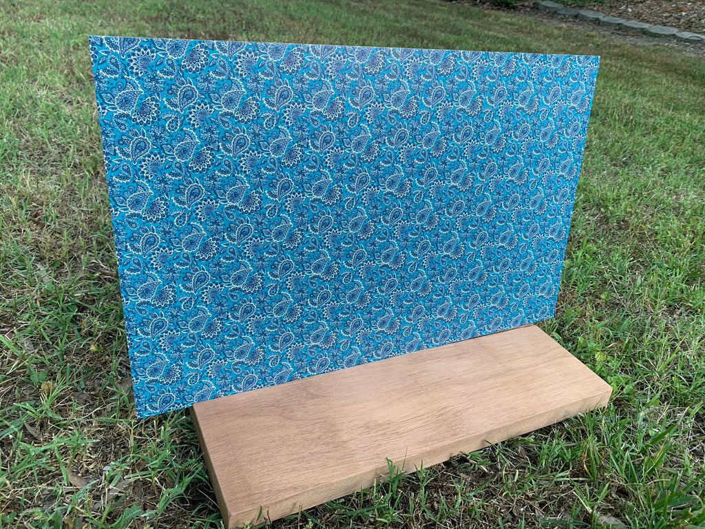 PatternPly® Full Coverage Blue Paisley Floral product photo 3