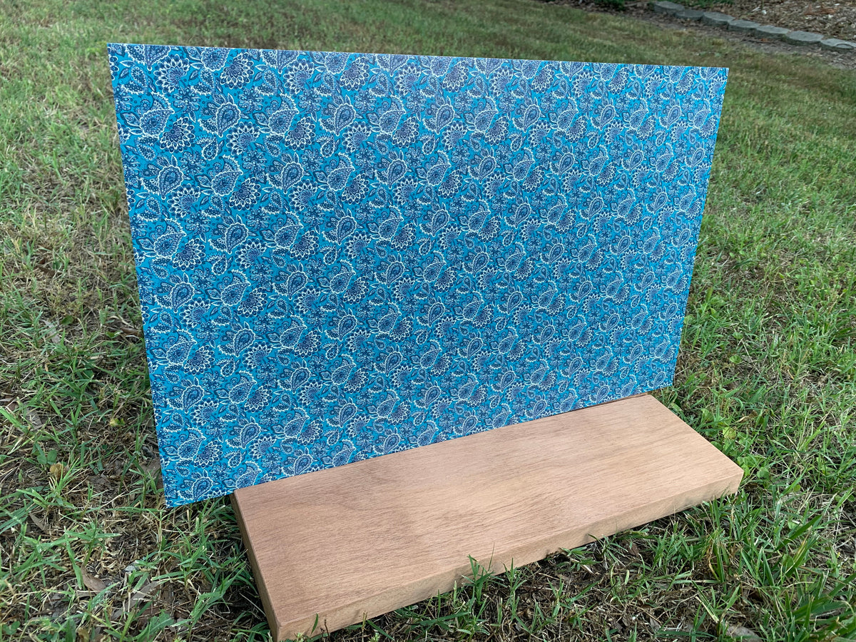 PatternPly® Full Coverage Blue Paisley Floral product photo 3