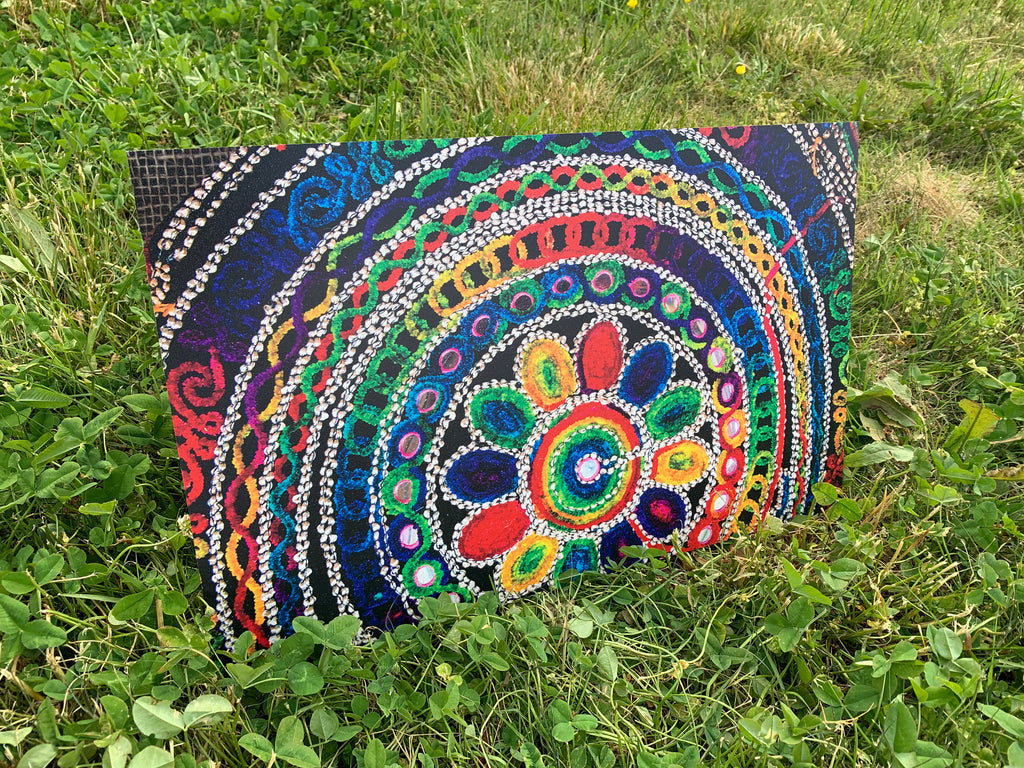 PatternPly® Full Coverage Rainbow Basket sheet showing the pattern