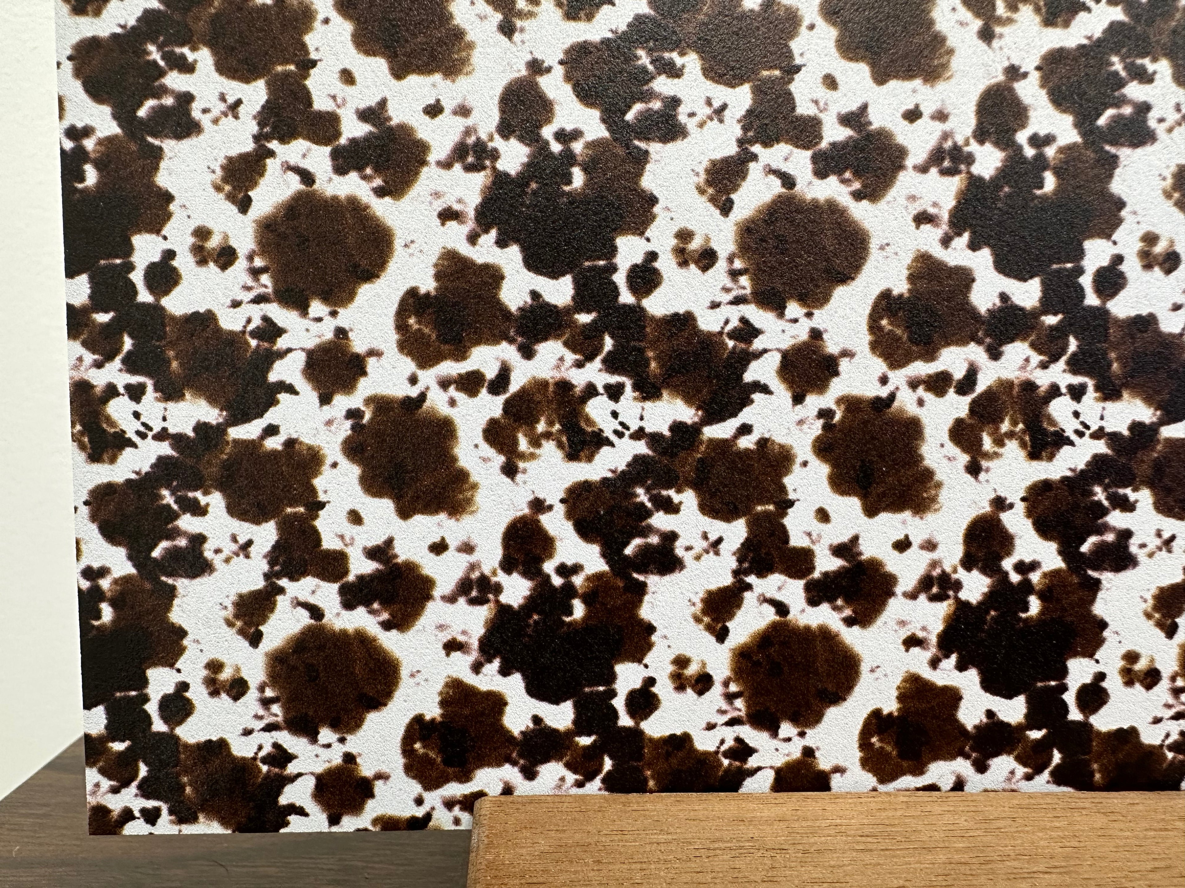 PatternPly® Full Coverage Micro Realistic Cow sheet showing the pattern