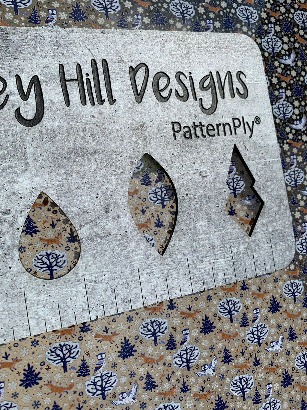 PatternPly® Scattered Winter Woodland sheet showing the pattern
