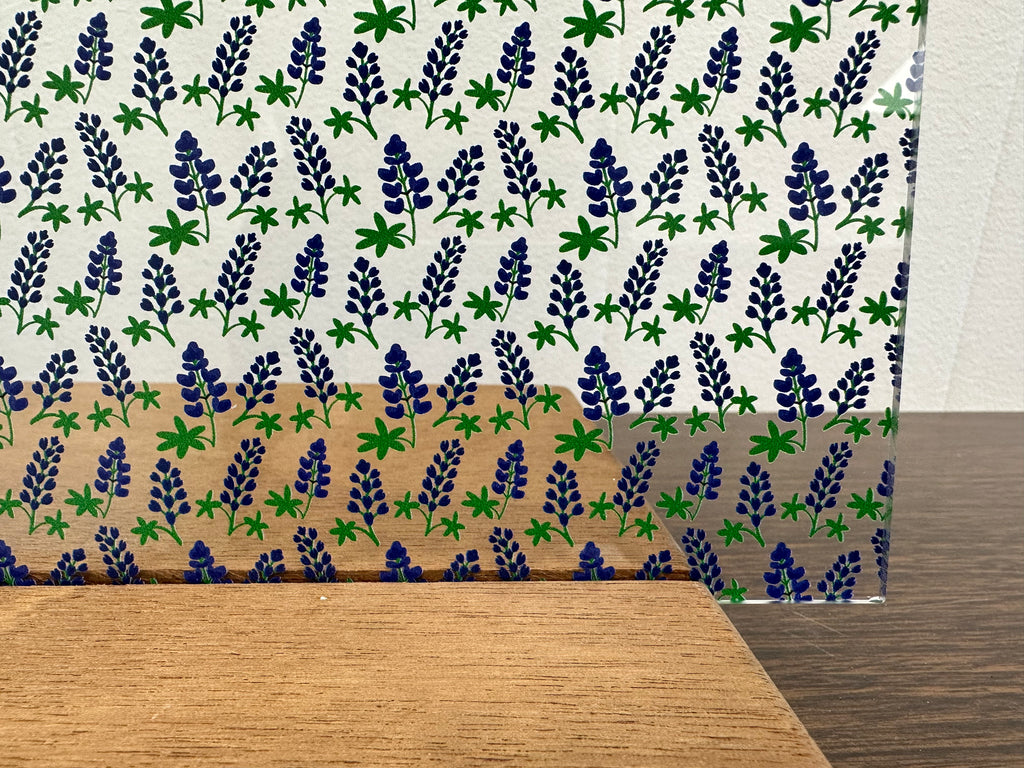 PatternPly® Scattered Bluebonnets sheet showing the pattern
