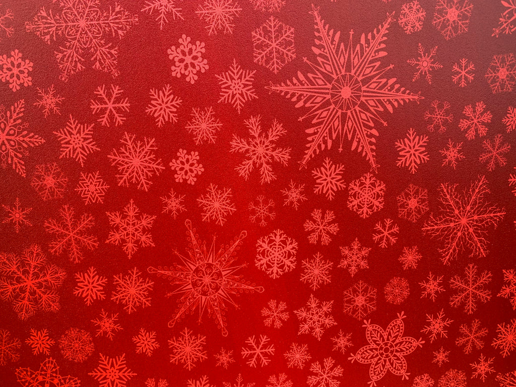 PatternPly® Full Coverage Large Red Snowflakes product photo 3
