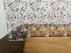PatternPly® Scattered Bunnies and Flowers sheet showing the pattern