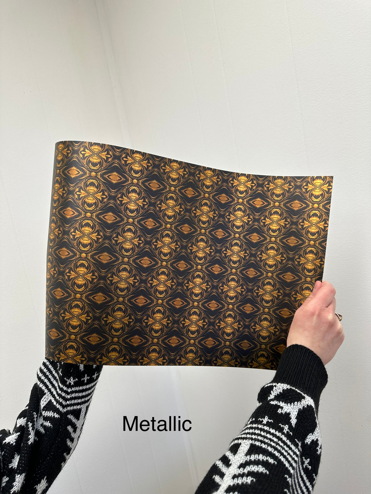 PatternPly® Transparent Black and Gold Kaleidoscope product photo 2