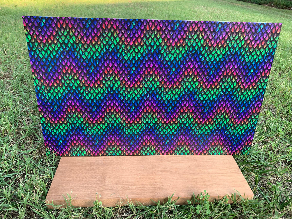 PatternPly® Full Coverage Dragon Scales sheet showing the pattern