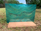 PatternPly® Transparent Jade Swirl sheet showing the pattern