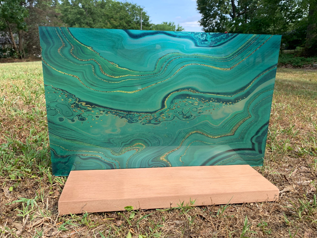 PatternPly® Transparent Jade Swirl sheet showing the pattern