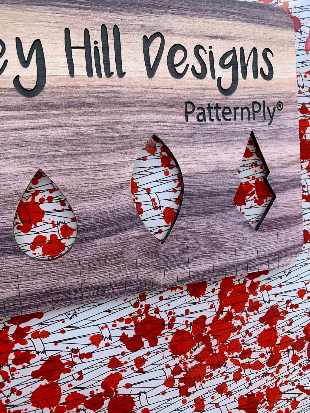 PatternPly® Scattered Micro Bloody Bandages sheet showing the pattern
