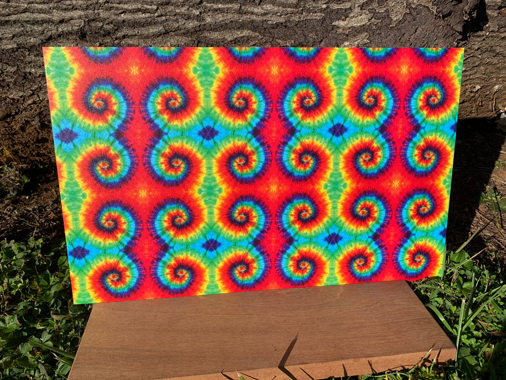 PatternPly® Full Coverage Micro Tie Dye sheet showing the pattern