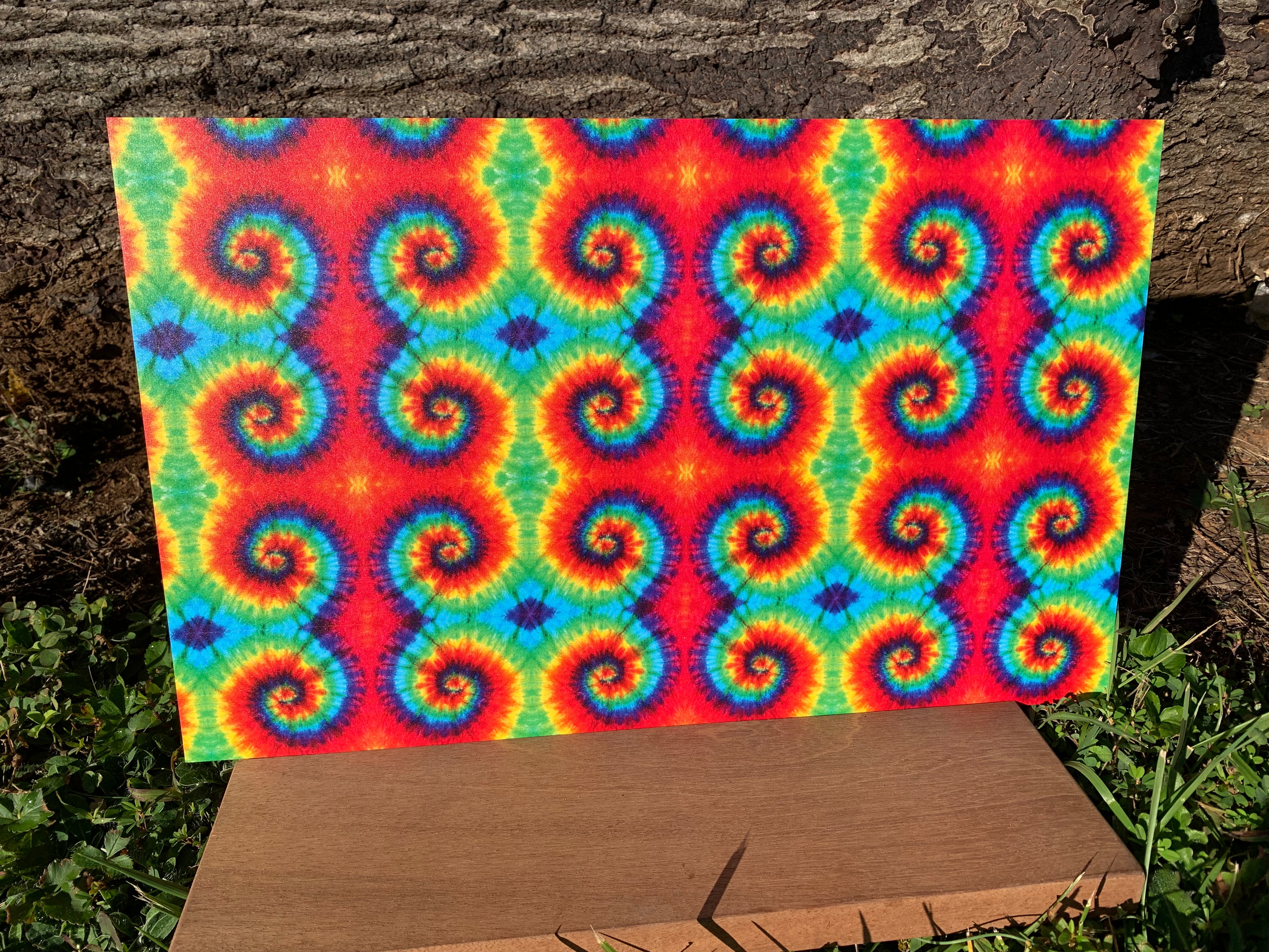 PatternPly® Full Coverage Micro Tie Dye sheet showing the pattern