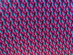 PatternPly® Full Coverage Micro Pink and Teal Peacock sheet showing the pattern