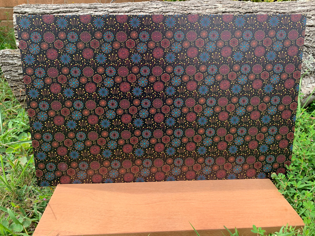 PatternPly® Fireworks sheet showing the pattern
