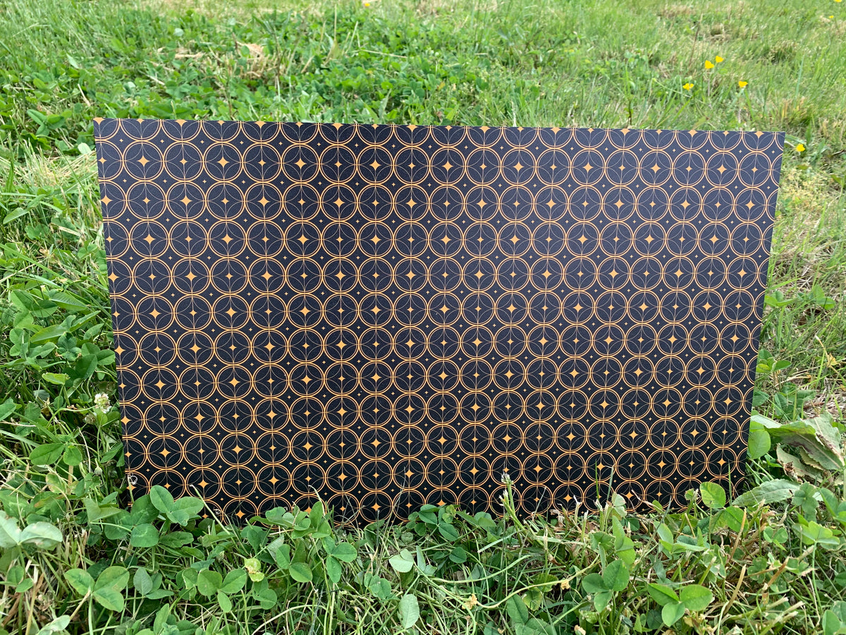 PatternPly® Full Coverage Art Deco Circles sheet showing the pattern