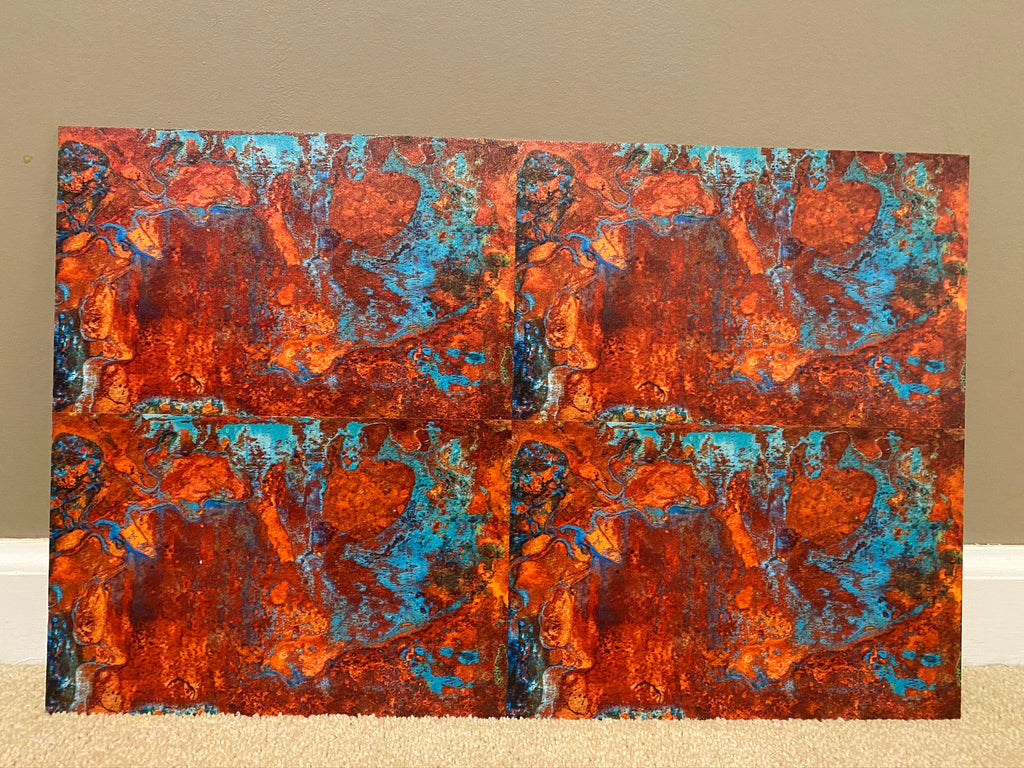 PatternPly® Full Coverage Mini Copper sheet showing the pattern