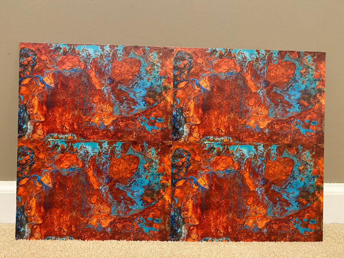 PatternPly® Full Coverage Mini Copper sheet showing the pattern