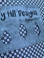 PatternPly® Full Coverage Checkerboard Skulls sheet showing the pattern