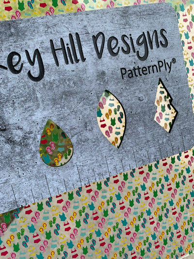 PatternPly® Scattered Micro Swimsuits and Flip Flops