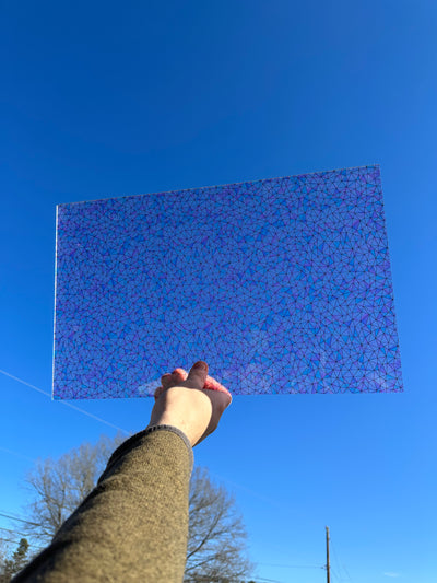 PatternPly® Acrylic Transparent Cotton Candy Stained Glass