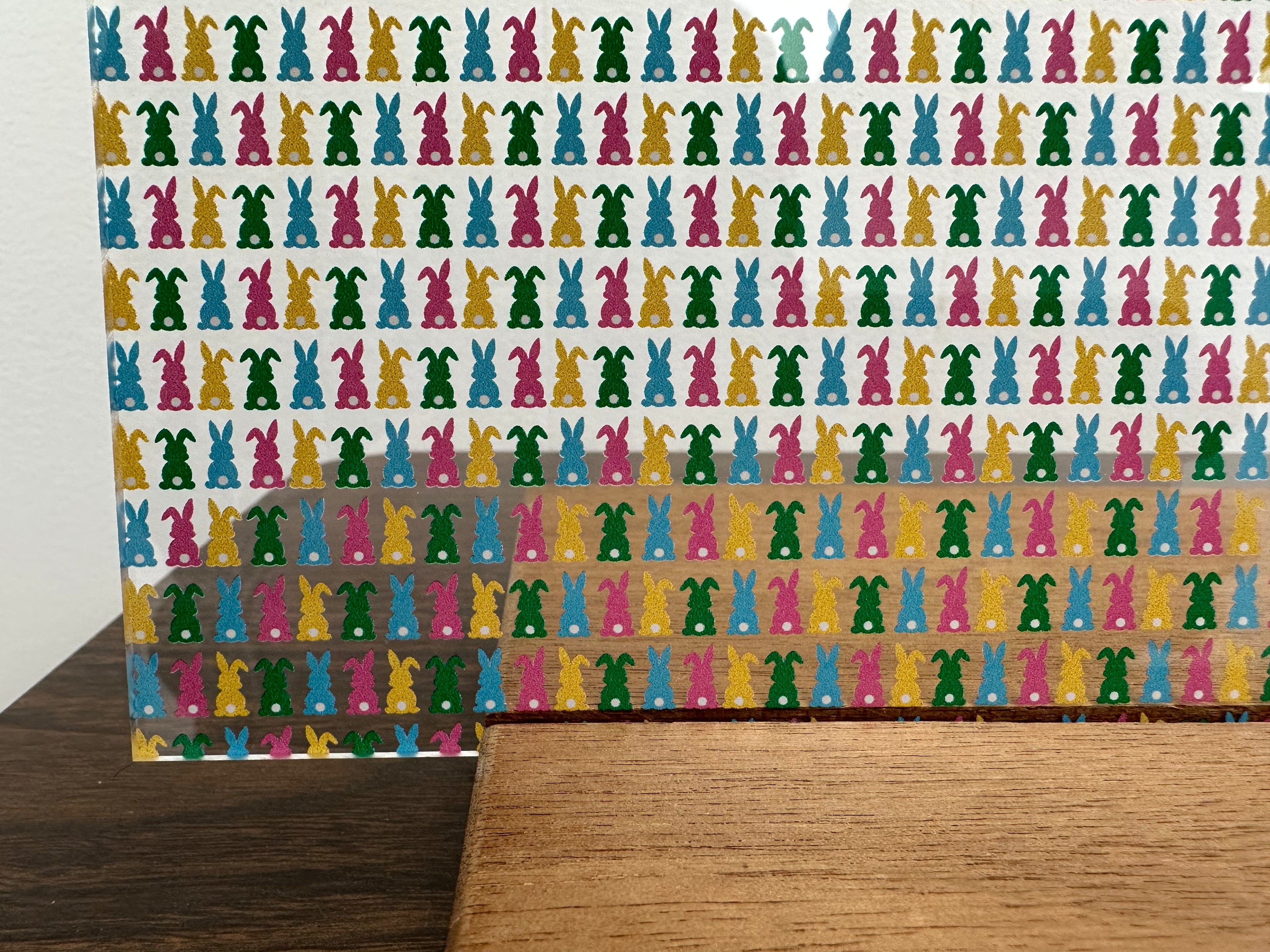 PatternPly® Scattered Bunny Butts sheet showing the pattern