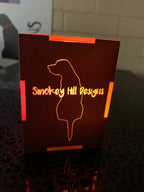 PatternPly® Acrylic Solid Black on Orange (Fluorescent), one sided for backlighting sheet