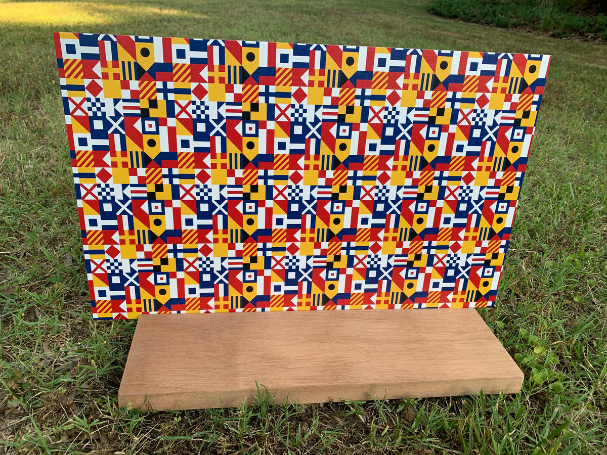PatternPly® Full Coverage Nautical Flags sheet showing the pattern