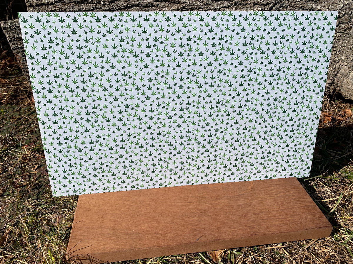 PatternPly® Full Coverage Mini Marijuana sheet showing the pattern