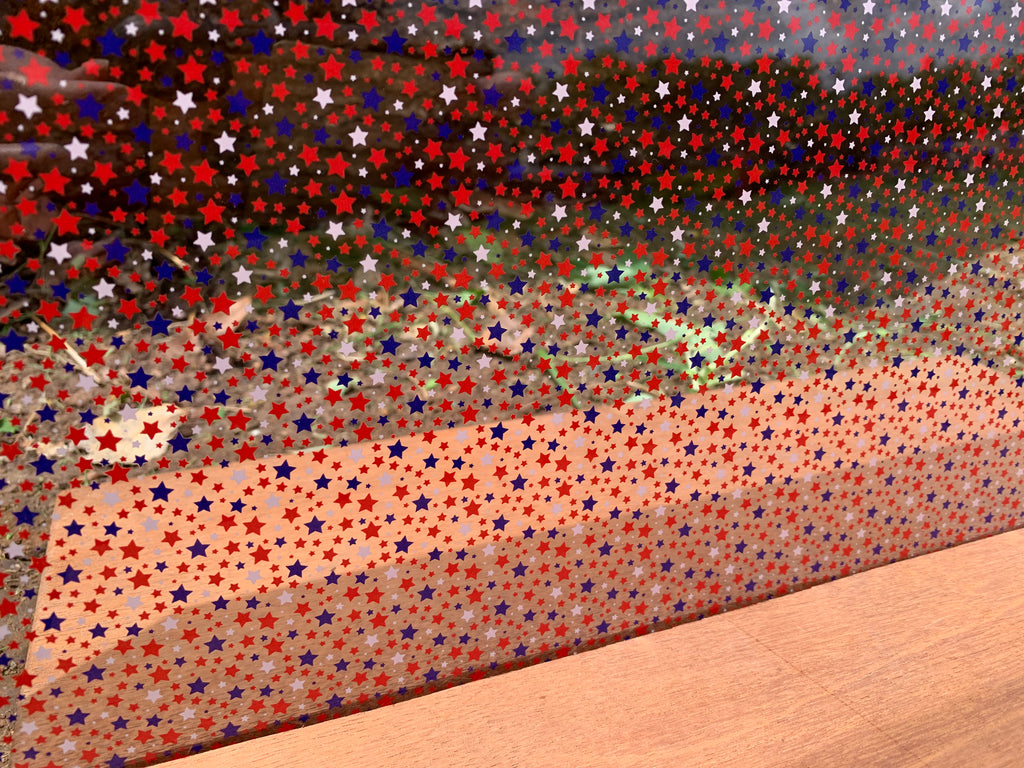 PatternPly® Scattered Red, White, and Blue Star Confetti product photo 3