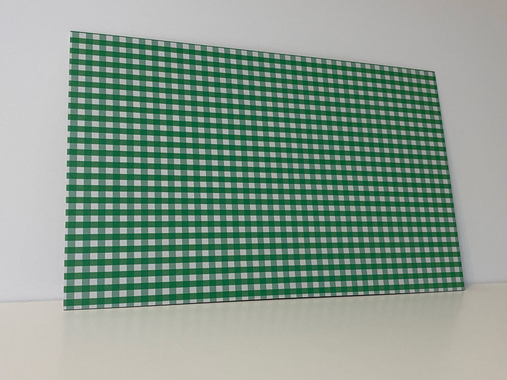 PatternPly® Full Coverage Green Gingham sheet showing the pattern