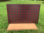 PatternPly® Full Coverage Red and Black Plaid sheet showing the pattern