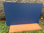 PatternPly® Full Coverage Blue and White Christmas Zigzag Trees sheet showing the pattern