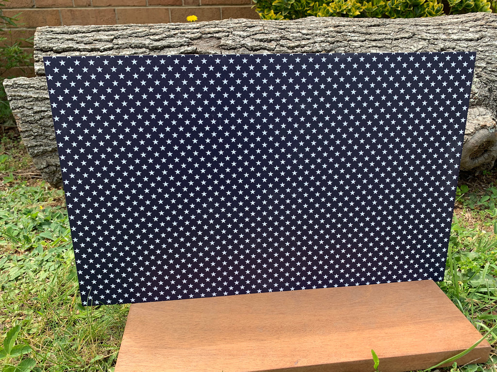 PatternPly® Full Coverage US Flag Stars Only- Regular Size sheet showing the pattern