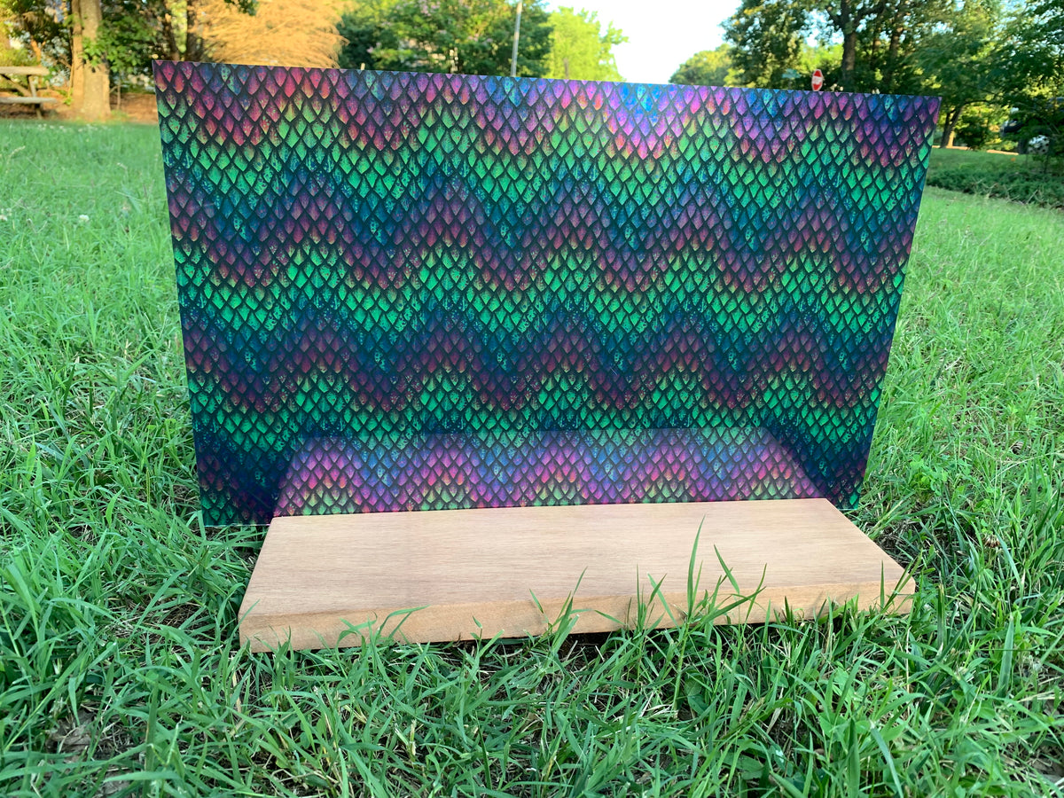 PatternPly® Transparent Dragon Scales sheet showing the pattern