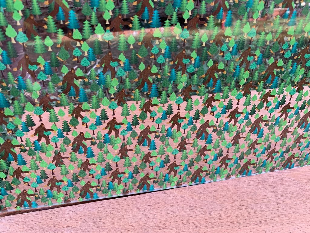 PatternPly® Scattered Bigfoot sheet showing the pattern