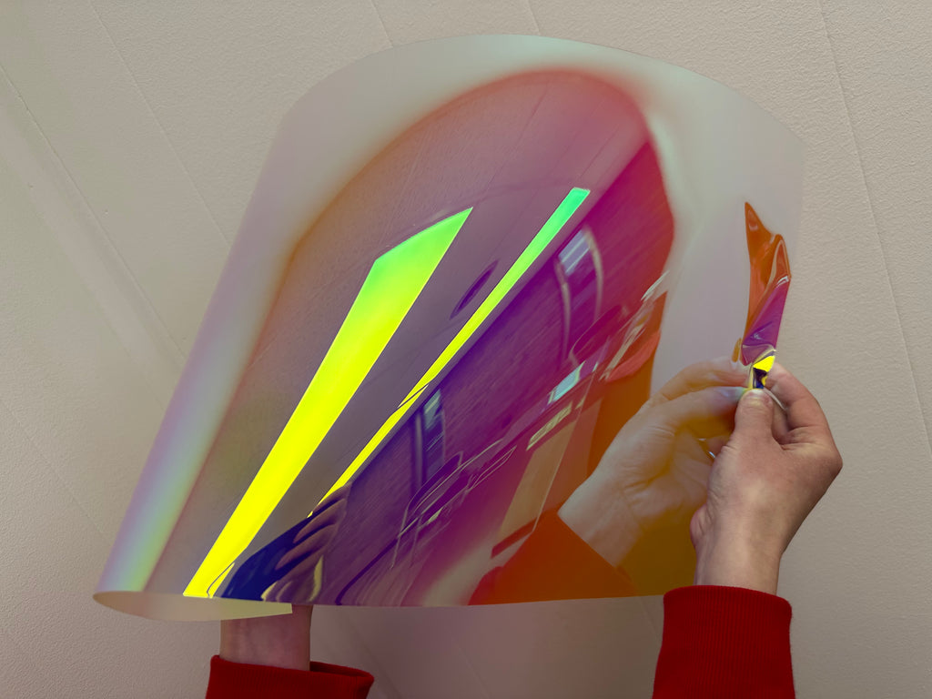 Iridescent Peel and Stick Flex, Fire