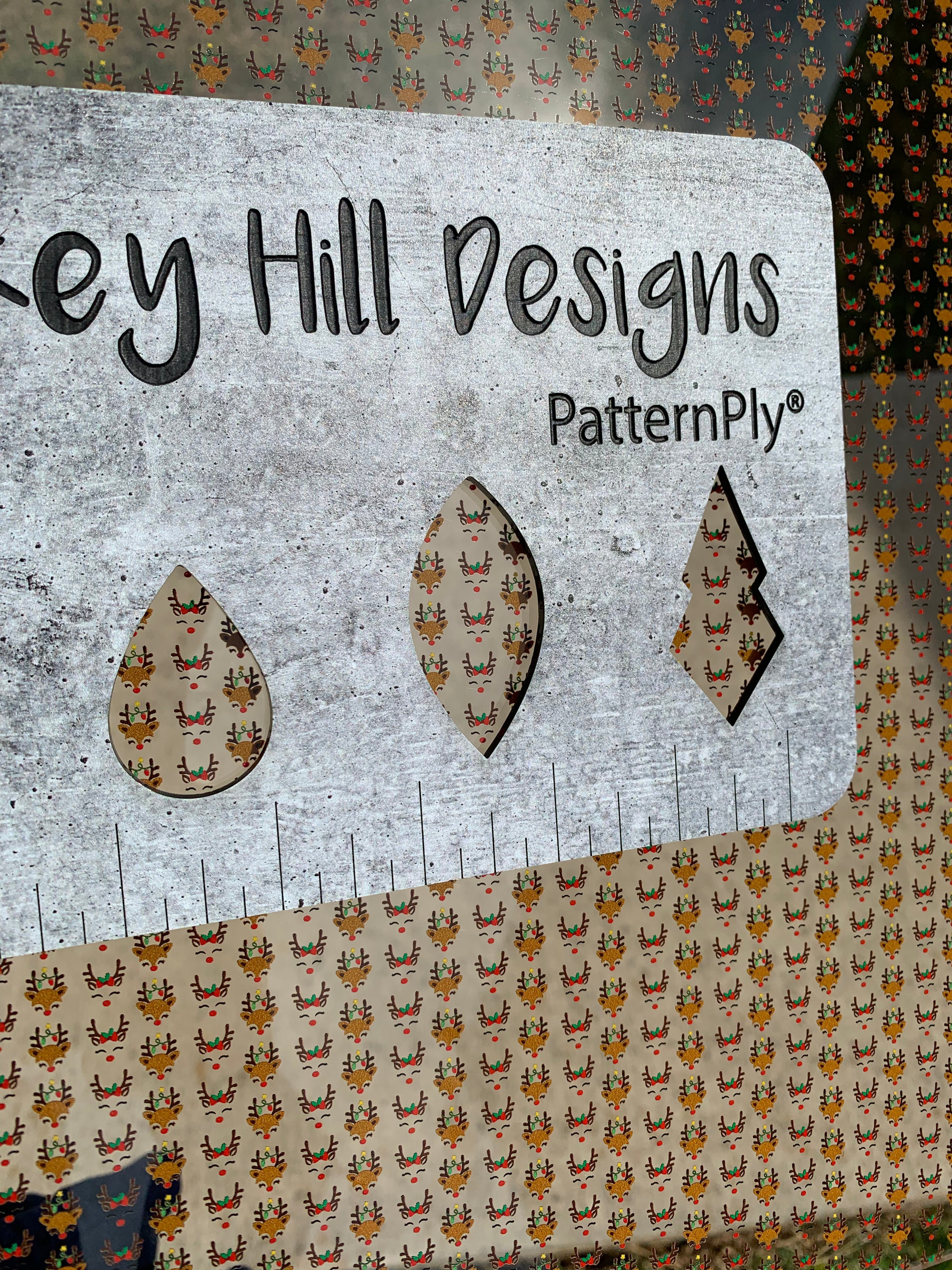 PatternPly® Scattered Reindeer sheet showing the pattern