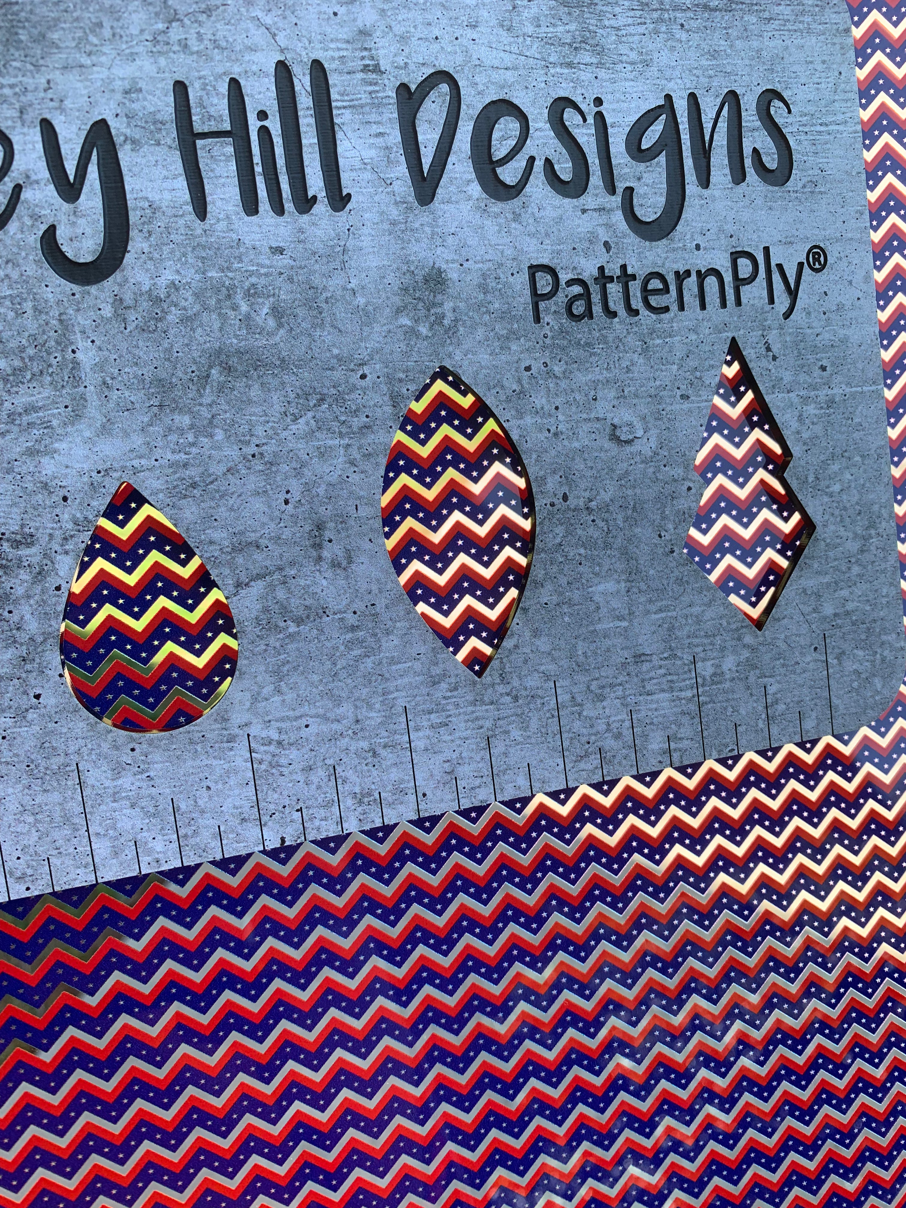 PatternPly® Scattered Micro Chevron Stars and Stripes – Smokey Hill Designs